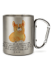 Mr. & Mrs. Panda Tasse Corgie mit Spruch in Silber