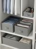 SONGMICS 2er-Set: Aufbewahrungsbox Tina in Grau - (B)30 x (H)17 x (T)42 cm