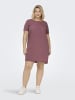 ONLY Carmakoma Tunika mit halber Knopfleiste in Rose Brown