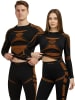 normani 2 x Lange Unterhosen Ski- und Thermounterwäsche in Schwarz/Orange