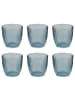 Butlers Trinkglas LINEE 6er-Set in Blau