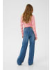 Kaffe Langarm-Shirt Liddy Regular fit in Chalk/True Red-Fudge Heart