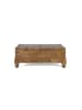 Giner y Colomer Couchtisch im Truhenstil aus massivem Mangoholz mit klappbarer Platte in Brown