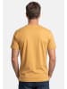 Lerros T-Shirt Basic in Grau / gelb