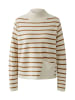 Oui Pullover in offwhite camel