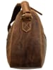 Greenburry Schultertasche Vintage Umhängetasche in Sattelbraun