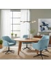 DUBI Möbel 2er-Set: Bürostuhl Mika-Bryn in Hellblau - (B)60 x (H)84 x  (T)65 cm