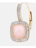 Diamant L'éternel Creolen aus 375 Gelbgold mit Diamant mit Opal