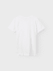 name it T-Shirt 2er-Set Kurzarm Rundhals Knopf-Detail in Weiß-Dunkelblau