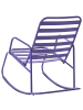Beliani Schaukelstuhl TURI in Violett - (W) 66 x (H) 92 x (L) 96 cm