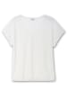 sheego V-Shirt in weiß