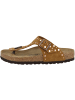 Birkenstock Zehensandale Gizeh Rivet Veloursleder normal in braun