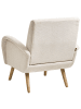 Beliani Sessel PLASSEN in Beige/Braun - (W) 73 x (H) 82 x (L) 53 cm