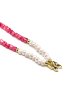 Luxenter Halskette aus 925er Sterlingsilber und weißer Perle mit 18K Gelbgold-Finish