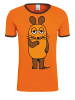 Logoshirt T-Shirt Die Sendung mit der Maus - Die Maus in orange-dunkelbraun