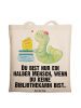 Mr. & Mrs. Panda Shopper Bibliothekarin Herz mit Spruch in Creme