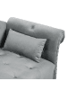 Beliani Chaiselongue IVRY in Grau/Schwarz - (W) 152 x (H) 72 x (L) 62 cm