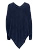 Cream Poncho CRHoliday Loose fit in Total Eclipse