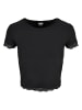 Urban Classics Cropped T-Shirts in black