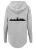F4NT4STIC Oversized Hoodie Oversize Escape Discover the World Asian Town in grau