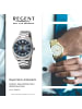 Regent Armbanduhr Regent Metallarmband silber extra groß (ca. 41,5mm)