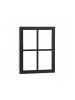 relaxdays Bilderrahmen in Schwarz - (B)33,5 x (H)44 x (T)3 cm