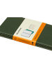 Moleskine Notizhefte 3er Set, mit Kartoneinband, Liniert "Cahier" in Myrtengrün