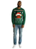 United Labels Winterpullover Rentier Winter Strick Pullover Sweatshirt Ugly Sweater in grün