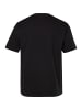 Men Plus Kurzarm T-Shirt in schwarz