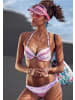 Venice Beach Push-Up-Bikini in lachs-bedruckt