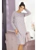 VIVANCE DREAMS Nachthemd in taupe-gemustert