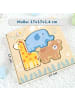 BusyKids Holzpuzzle "Tiere" in Mehrfarbig 17 x 17 x 1.4 cm - ab 1 Jahr
