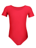 Aquarti Mädchen Gymnastikanzug Kurzarm in rot