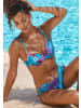 LASCANA Bügel-Bikini in blau bedruckt