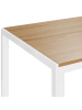 Beliani Esszimmertisch MANN in Braun/Weiß - (W) 80 x (H) 75 x (L) 120 cm
