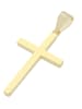 Adeliás Unisex Anhänger – Kreuzanhänger aus 925 Silber in gold