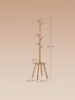 VASAGLE Garderobenständer Andi in Beige - (B)33.6 x (H)175.8 x (T)33.6 cm
