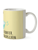 Mr. & Mrs. Panda Kinderbecher Katze Wasserglas mit Spruch in Gelb Pastell