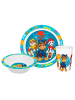 Geda Labels Kindergeschirr Paw Patrol Boys in Blau - 21,5x21,5x8,5