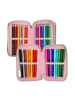 Depesche 3-Fach Federtasche CLASSIC inkl. Stifte Miss Melody 7,5 x 13 x 20 cm rosa in rosa