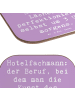 Mr. & Mrs. Panda Untersetzer für Gläser Spruch Hotelfachmann Läc... in Lavendeltraum
