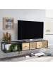 FineBuy TV- und Lowboards in Schwarz / Metall / 150x35x25