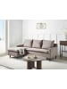 Beliani Ecksofa ELVENES in Beige/Braun - (W) 206 x (H) 69 x (L) 140 cm