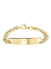 Adeliás Damen Armband – Panzerarmband aus Edelstahl 18 cm in gold