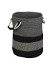 relaxdays Aufbewahrungskorb in Anthrazit/ Schwarz - (B)43 x (H)40 x (T)33 cm