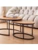 CALICOSY 2er-Set  COUCHTISCHE  LENNY in Helles Holz - (W) 90  x (H) 45  x (L) 60  cm