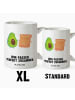 Mr. & Mrs. Panda Tasse Avocado Toast mit Spruch in Weiß