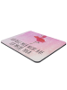 Mr. & Mrs. Panda Mousepad Flamingo Yoga mit Spruch in Aquarell Pink