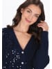 Usha Women Cardigan in navy