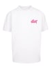 F4NT4STIC Heavy Oversize T-Shirt SLAY Jugenwort Pink in weiß